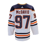 Connor McDavid Signed Jersey White Edmonton Oilers Adidas