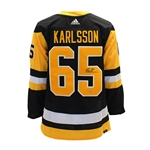 Erik Karlsson Signed Jersey Penguins Black Adidas