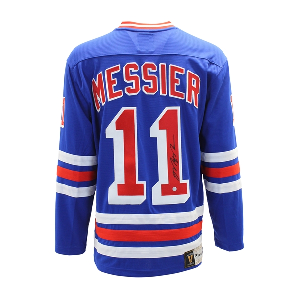 Mark Messier Signed Jersey Replica Blue Rangers Vintage Fanatics