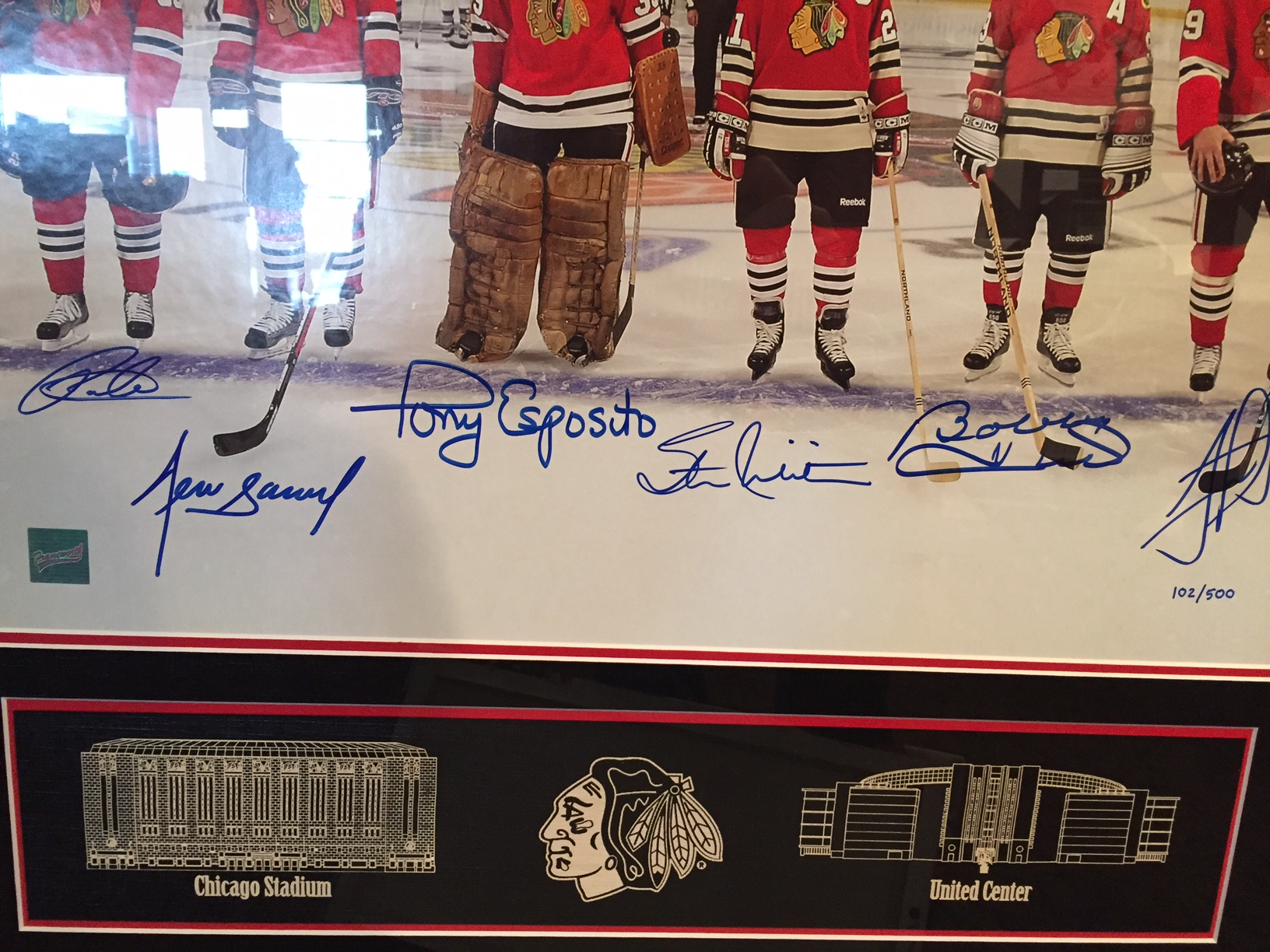 Tony Esposito Chicago Blackhawks Autographed 16 x 20 Photo with