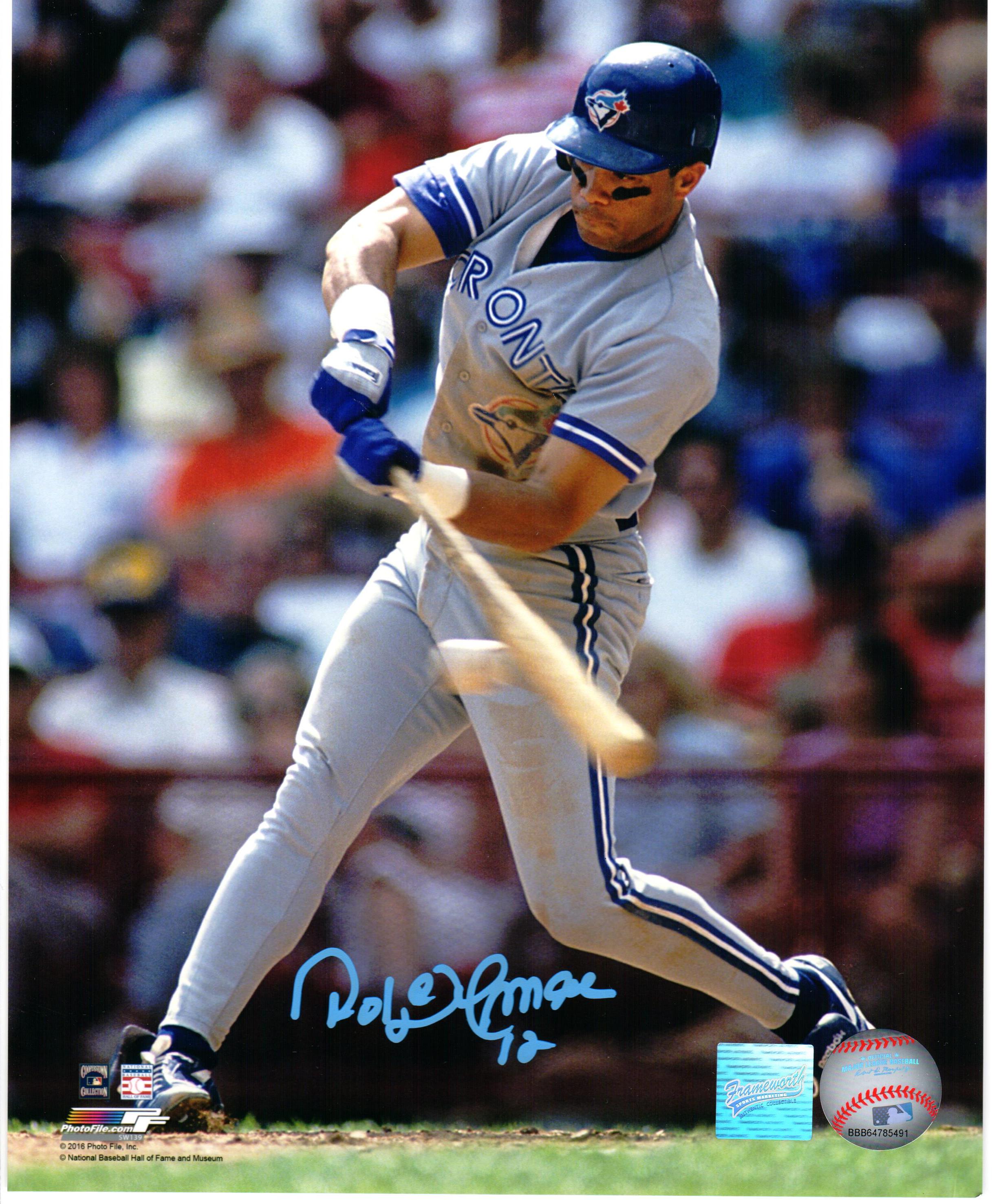 Autographed Roberto Alomar 8x10 Toronto Blue Jays Photo at