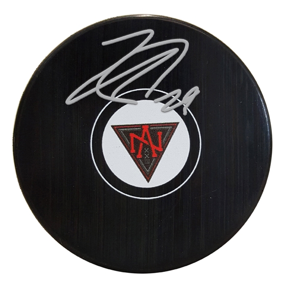 Nathan MacKinnon - Signed World Cup of Hockey 2016 Team North America Puck