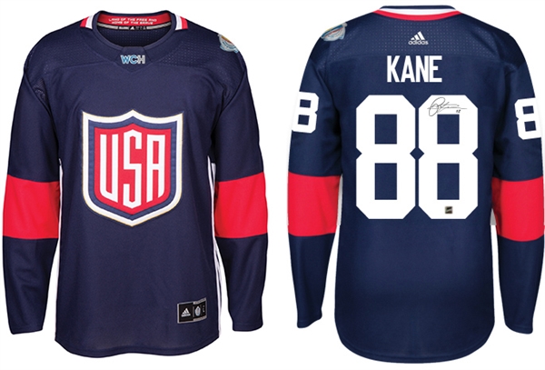 Patrick Kane - Signed USA 2016 World Cup Jersey