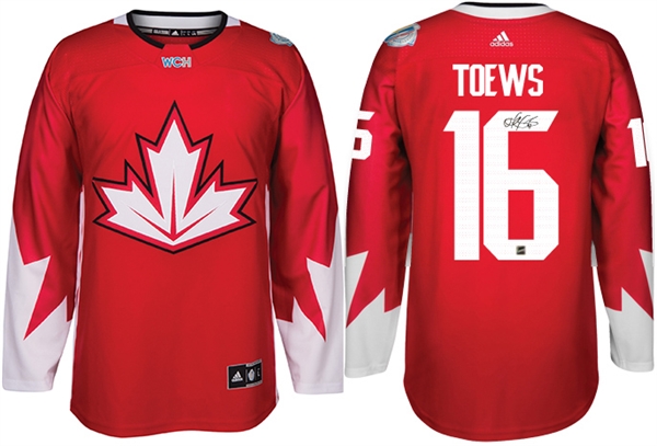 Jonathan Toews - Signed Adidas Team Canada 2016 World Cup Jersey 