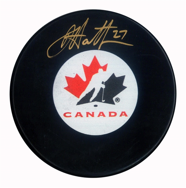 Dougie Hamilton - Signed Team Canada Autograph Series Puck