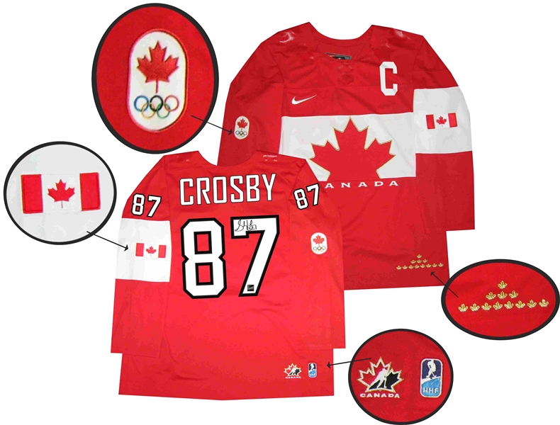 Sidney Crosby - Signed Jersey Replica Canada Red 2014 Olympics