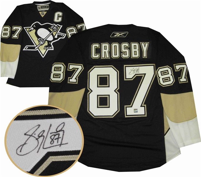 Sidney Crosby - Signed Jersey Replica Penguins Black