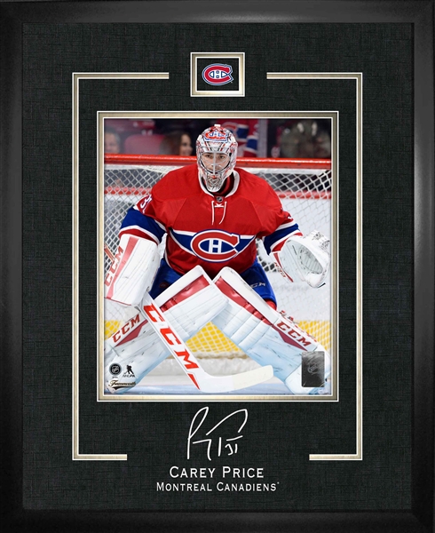 Carey Price - Framed 16x20" Etched Signature Montreal Canadiens 