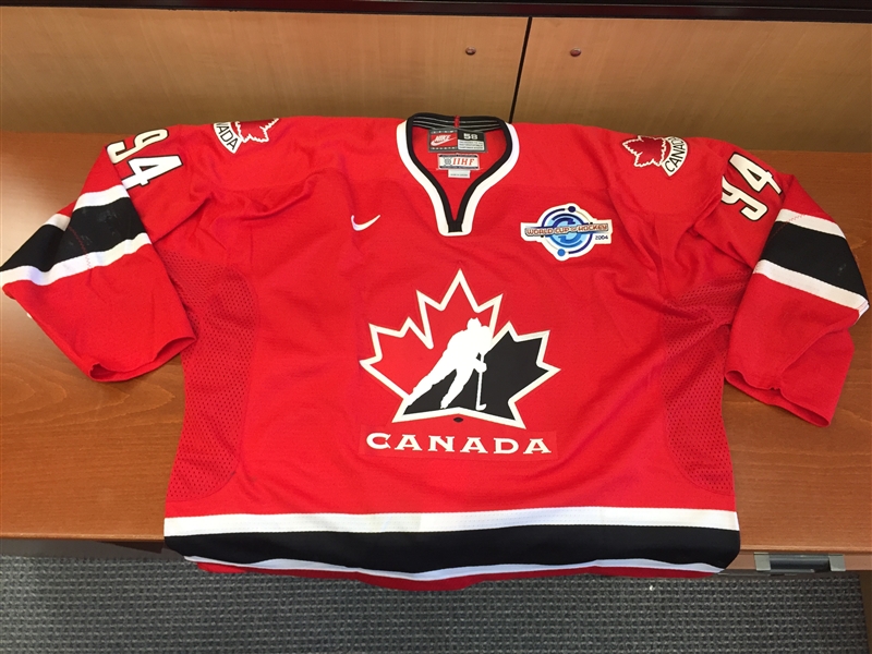 Ryan Smyth - Game Used Team Canada Red 2004 World Cup of Hockey Jersey (Fall 2004)