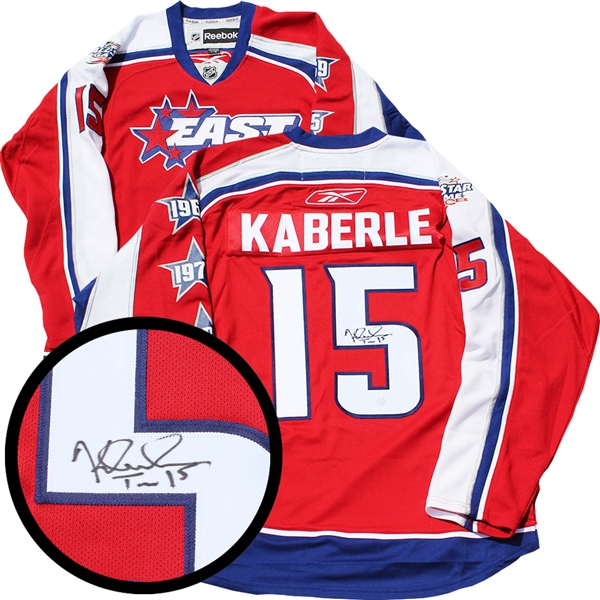 Tomas Kaberle Signed Jersey All Star East Replica Red 2008 Jersey