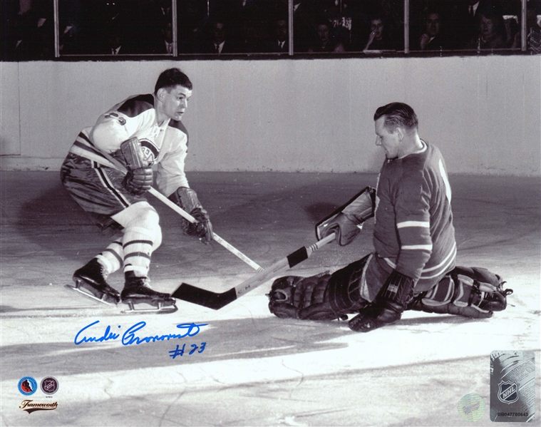 Andre Pronovost Signed 8x10 Unframed Canadiens