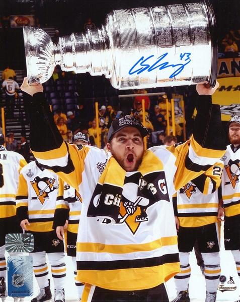 Connor Sheary Signed 8x10" Photo Unframed Photo Pittsburgh Penguins Cup-V