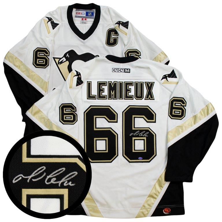 mario lemieux signed jersey