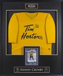 Sidney Crosby Signed Timbits Jersey with Deluxe Frame