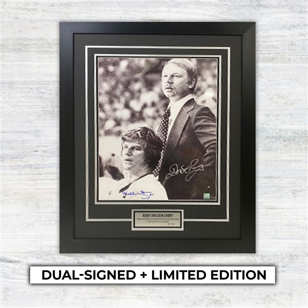 Bobby Orr and Don Cherry Dual Signed Framed 16x20 Photo limited Edition #2/199