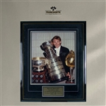 Wayne Gretzky Signed 16x20" Photo w/Trophies in Deluxe Frame (Limited Edition of 299)
