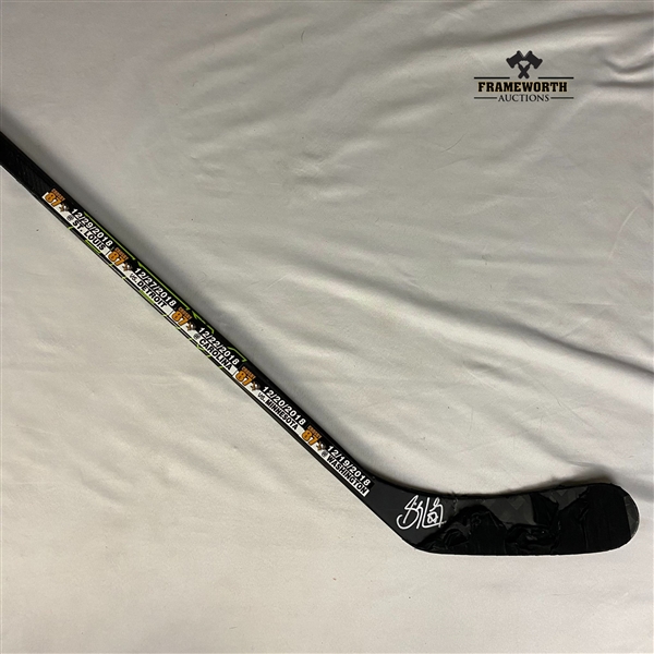 Sidney Crosby Signed Game Used Stick 2018 (Photo-Matched to Dec 19th, Dec 20th, Dec 22nd, Dec 27th, and Dec 29th )