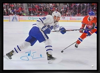 John Tavares Signed 20x29 Framed Toronto Maple Leafs Canvas
