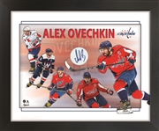 Ovechkin,A Signed PhotoGlass Collage with Embedded Signature