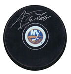 Andrew Ladd Signed New York Islanders Logo Puck