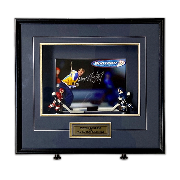 Wayne Gretzky Signed 8x10 Photo Bubble Boy Framed Shadow Box