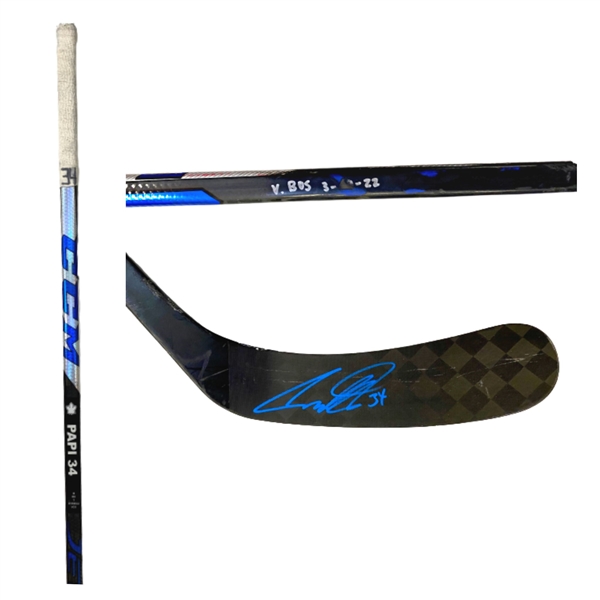 Auston Matthews Game-Used Stick