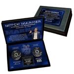 Mitch Marner Signed Toronto Maple Leafs Milestone 6 Point Night and 1st NHL Hat Trick Pucks in Deluxe Case Limited Edition /16