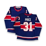 Carey Price Signed Montreal Canadiens Reverse Retro Jersey LE 131/131 with a Montreal Canadiens Jersey Cabinet Package