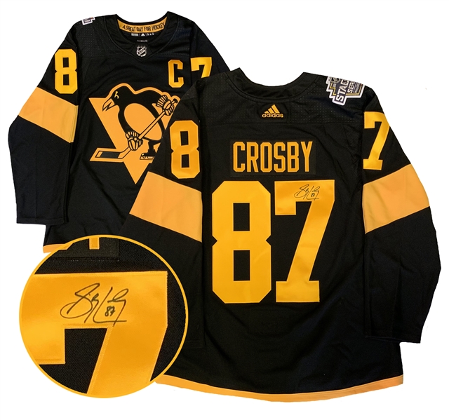 Sidney Crosby Signed Jersey Penguins Black Pro Stadium Series 2019 Adidas