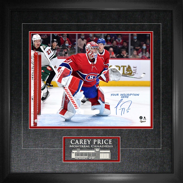 Carey Price Signed 11x14 Photo Canadiens Action-H **Personalized**