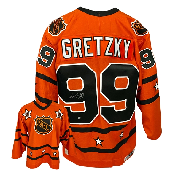 Wayne Gretzky Signed Vintage Throwback Orange CCM 1980 NHL All-Star Game Jersey