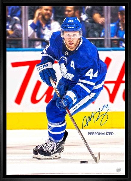 Morgan Rielly Signed Canvas Personalized