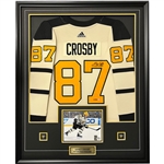 Sidney Crosby Signed Framed 2022/2023 Pittsburgh Penguins Winter Classic Auth. Jersey (Limited Edition of 87)