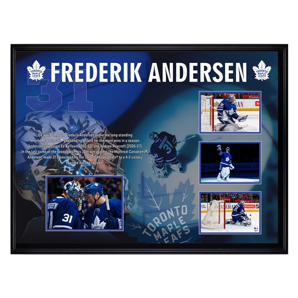 Frederik Andersen Toronto Maple Leafs Framed Collage