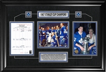 Toronto Maple Leafs Framed 1967 Stanley Cup Champion Collage with Scoresheet