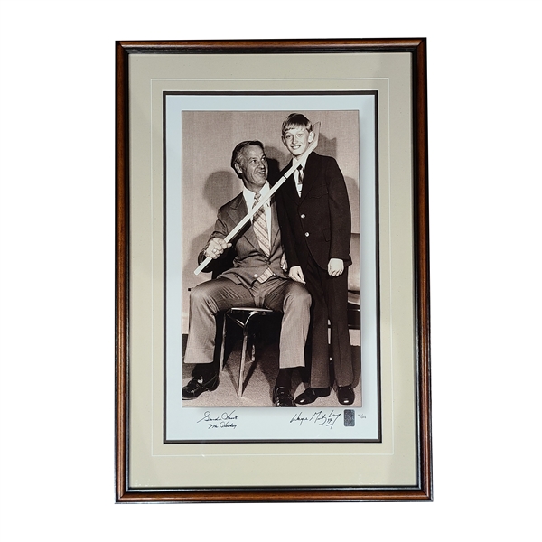 Wayne Gretzky and Gordie Howe Dual Signed  Framed "The Hook" (Limited Edition of 299)