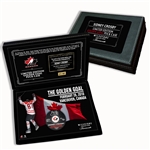 Sidney Crosby Signed Golden Goal Puck in Deluxe Case (Limited Edition of 87)