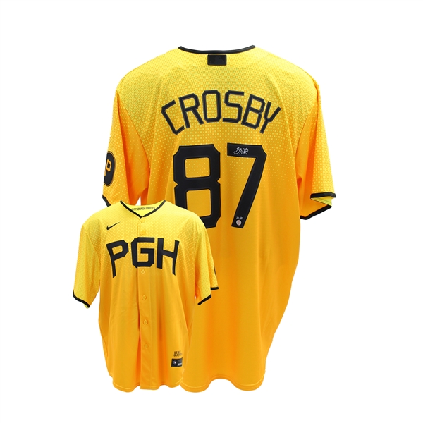 Sidney Crosby Signed Jersey Pittsburgh Pirates 2023 City Connect Replica Nike Jersey L/E 87