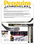 Sidney Crosby Signed Game Used Stick (Nov 18th 2021 vs Montreal Canadiens) (LOA included)