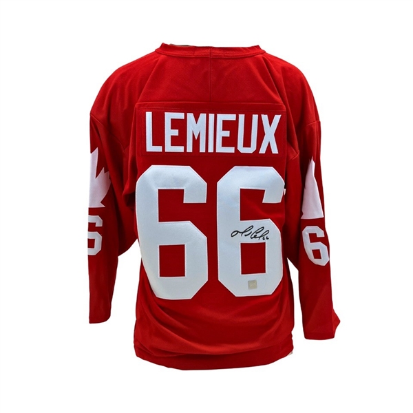 Mario Lemieux Signed 1987 Canada Cup Red Jersey