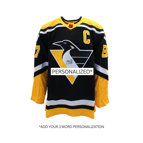 Sidney Crosby Signed **Personalized** Penguins 22/23 Reverse Retro Front Adidas Auth.Jersey