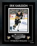 Erik Karlsson Signed Framed 8x10 Pittsburgh Penguins Photo Glass -V