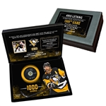 Kris Letang Signed Puck Deluxe Case Insc "1000 game" (Limited Edition of 58)