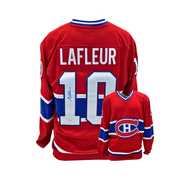 Guy Lafleur Signed Jersey Canadiens Red Vintage Fanatics