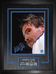 Wendel Clark Toronto Maple Leafs Signed Framed 11x14 Bloody Warrior Close-Up Photo