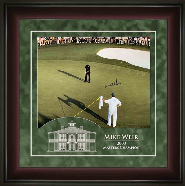 Mike Weir Signed Framed 16x20 Putting Photo 