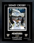 Sidney Crosby Signed 8x10 Framed PhotoGlass 2009 Stanley Cup Penguins (Limited Edition of 87)