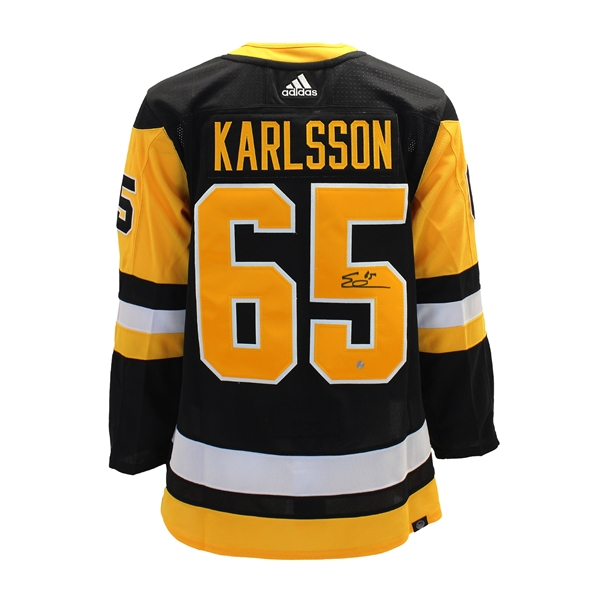 Erik Karlsson Signed Jersey Penguins Black Adidas
