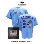 Kevin Gausman Signed Framed 16x20 + Signed Toronto Blue Jays Replica Nike Powder Blue Jersey