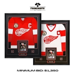 Sidney Crosby Signed Framed Jersey Red Cole Harbour Red Wings (Limited Edition of 87) + Signed Framed Jersey White Cole Harbour Red Wings (Limited Edition of 87)